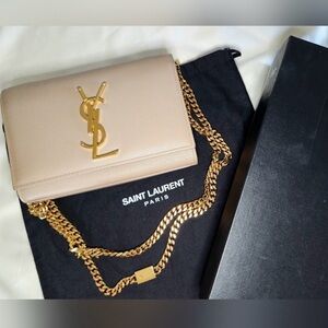 YSL SMALL KATE - Beige and Gold